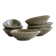 5 spotted pyrite sandstone bowls