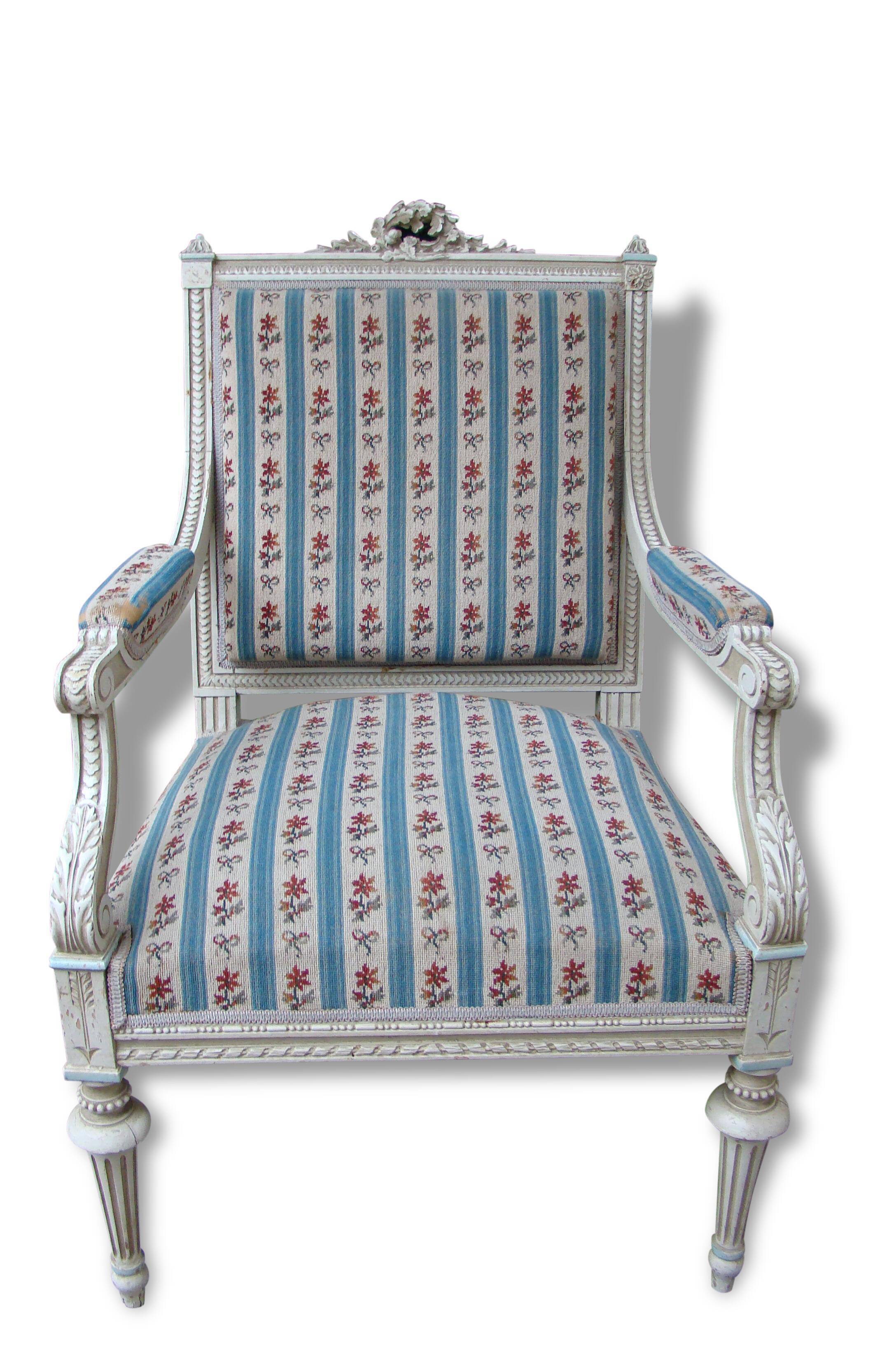 Chair former st louis XVI