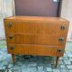 Commode scandinave Mid-Century Modern en bois 1950 3 tiroirs