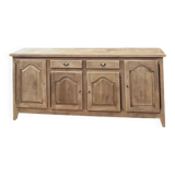 Antique sideboard/buffet in raw oak with splayed legs - 1950s