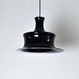 Ruby Mouth Blown Opaline Glass Pendant for Holmegaard, Denmark, 1980s