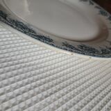 Round dish BFK Boch Frères Keramis decoration "fruit"