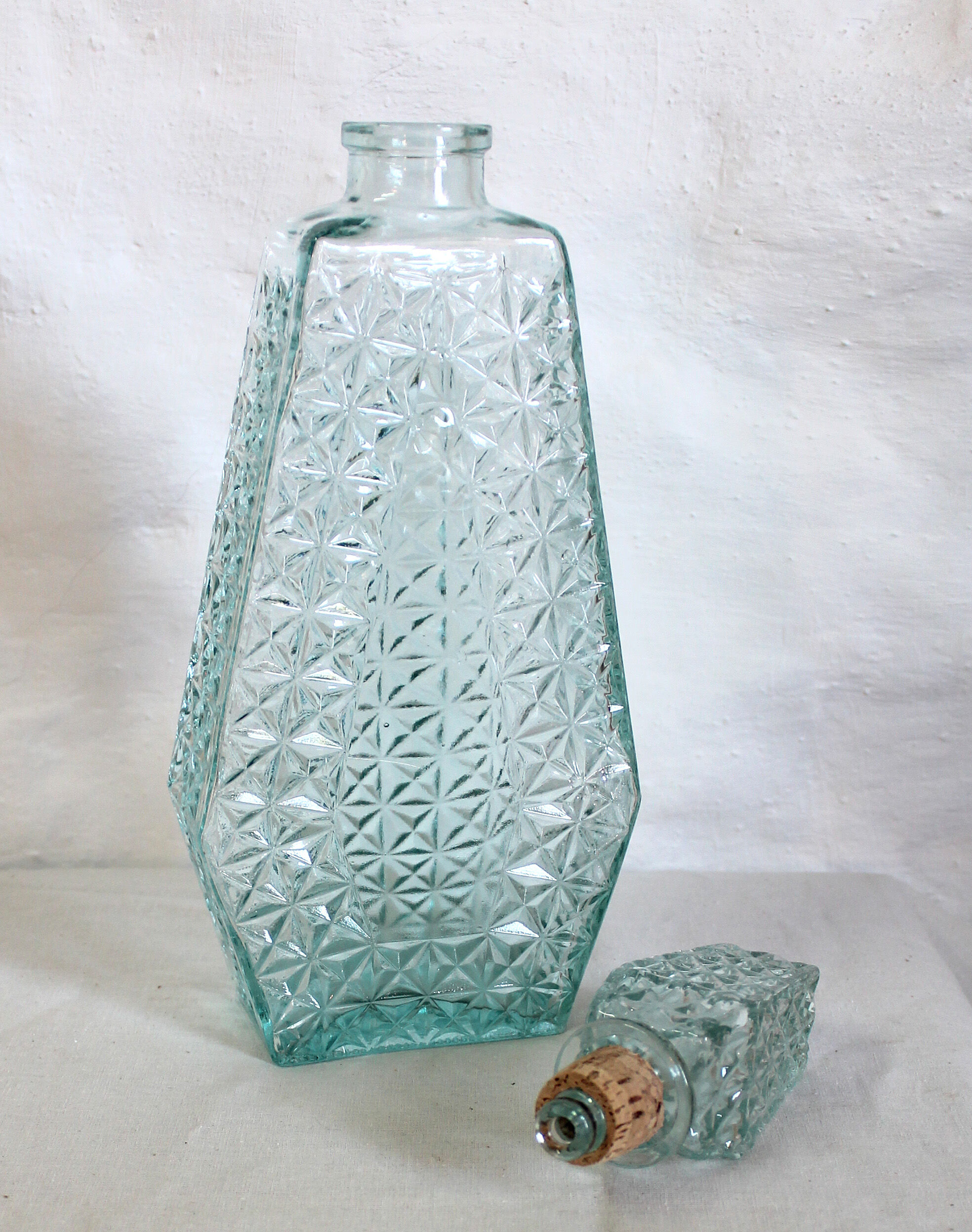 Green vintage carafe