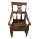 Rustic walnut armchair – folk art, late 19th century