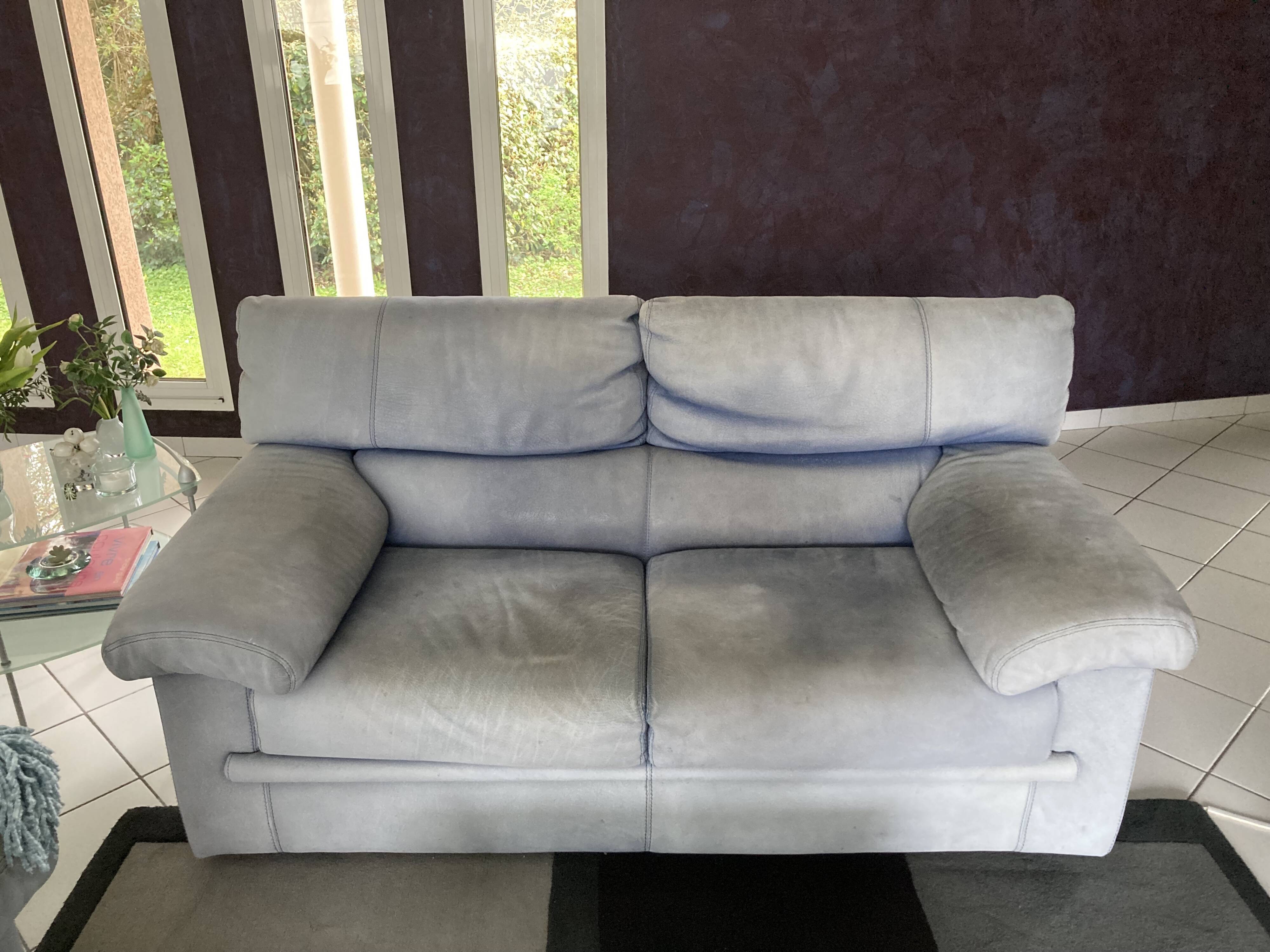 Ligne Roset 2-seater sofas in nubuck leather