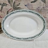 Oval Longwy earthenware dish