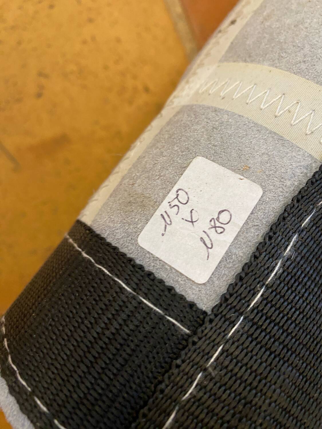 Cowhide rug, silver-grey patchwork