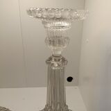 Pair of vintage glass candlesticks