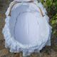 Vintage rattan crib