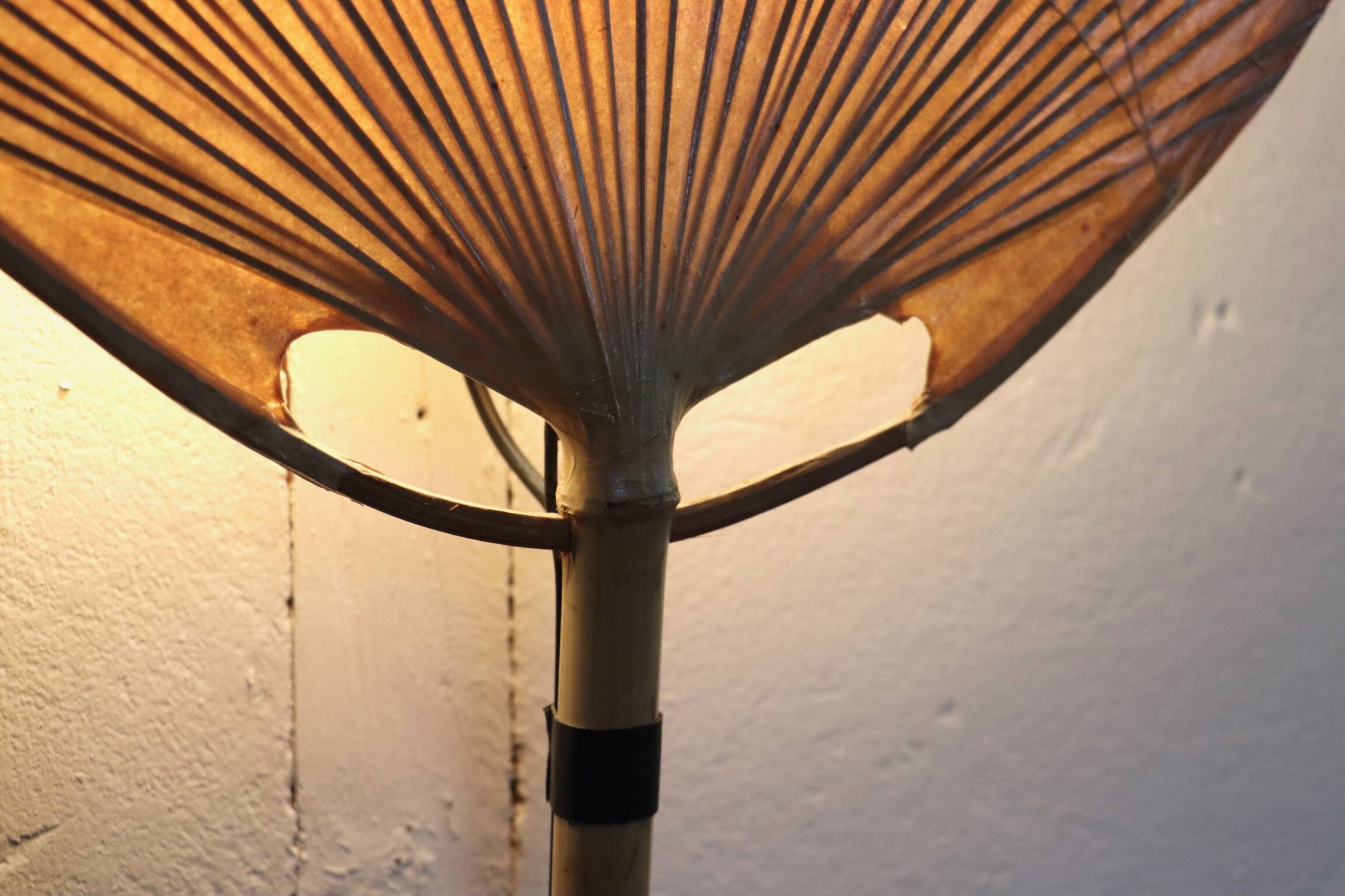 Pair Of Ingo Maurer Uchiwa III Wall Lamps For M-Design, 1973