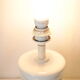 Pair of legs of ceramic lamp basketry italy vintage