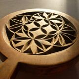 Carved wooden underside