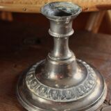 Old metal candle holder