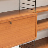 3-Piece wall unit by Nisse Strinning for String, Sweden, 1960s