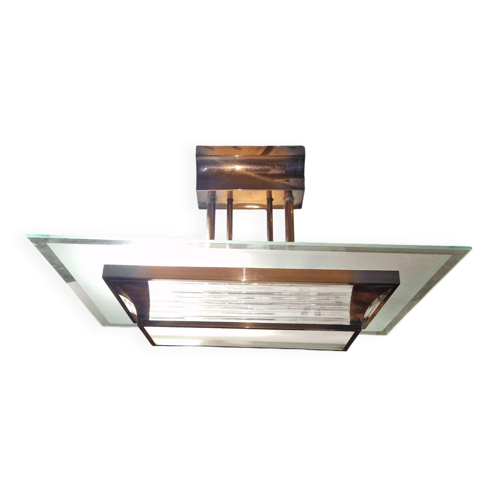 Art deco chandelier petitot henri