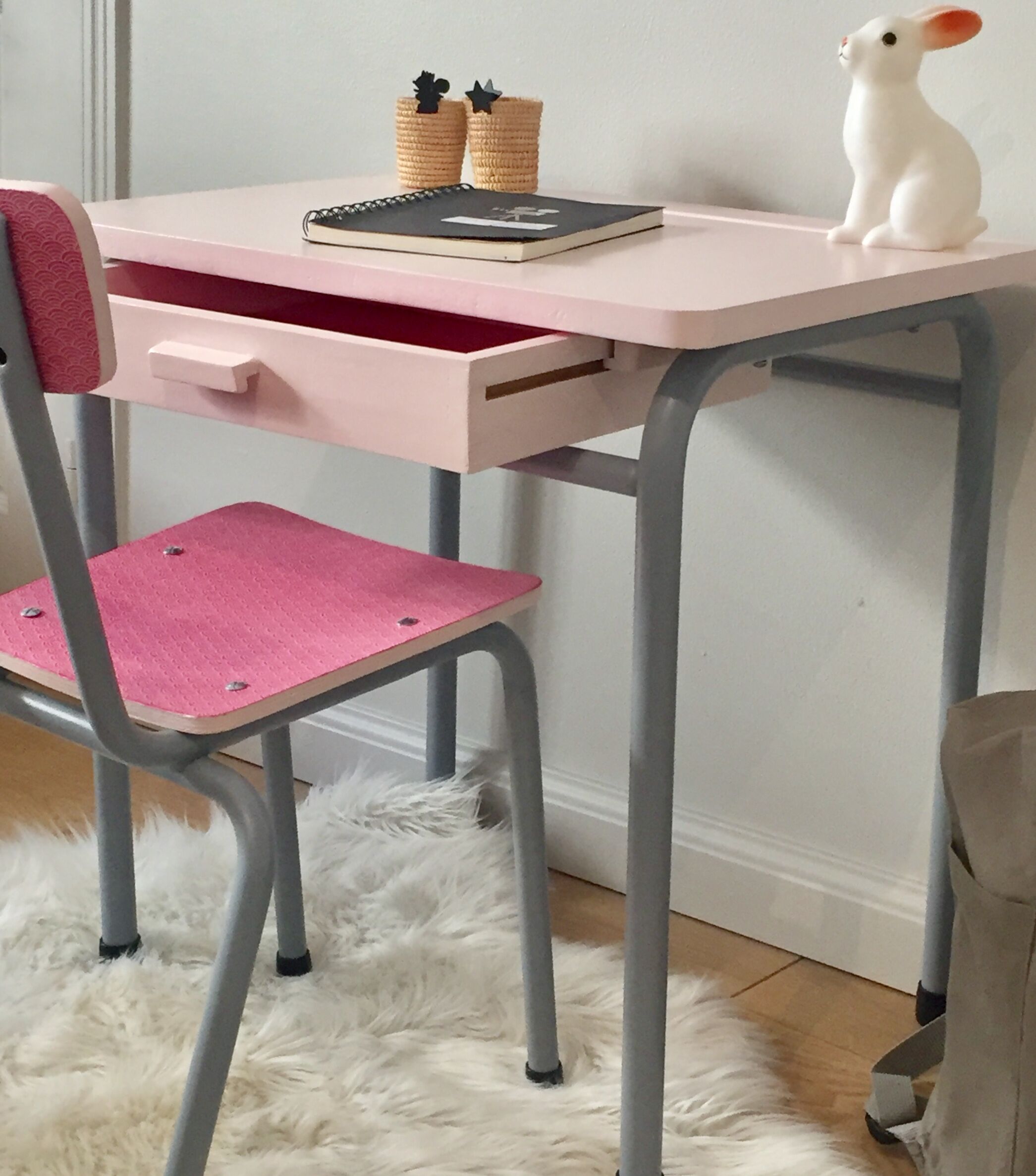 Writing desk and chair