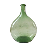 Dame-jeanne green blown glass early twentieth century
