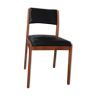 Chaise vintage noire en skaï