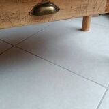 Raw wood coffee table in a country style