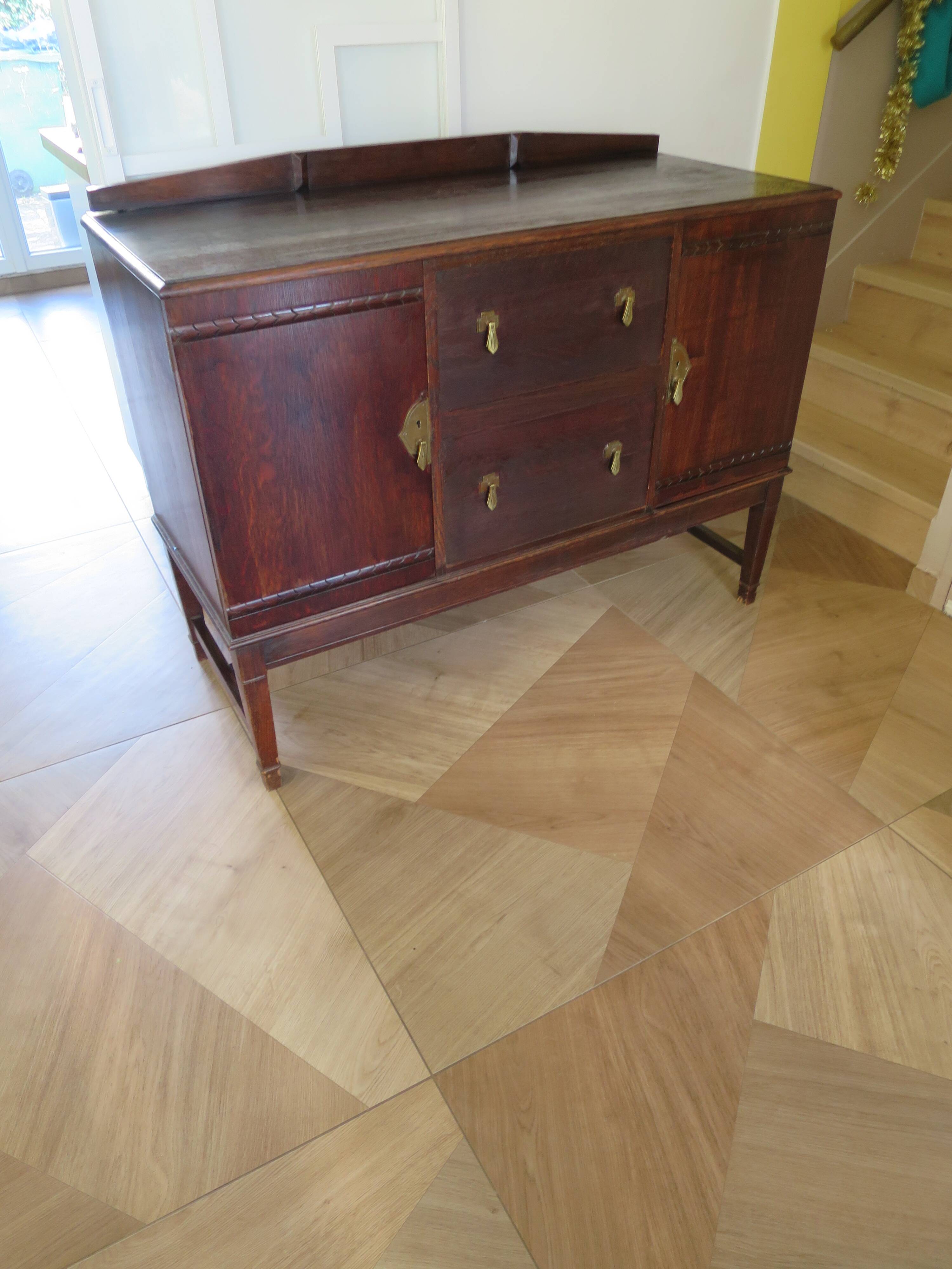 Vintage Sideboard - 2 side doors and 2 drawers - 1950s