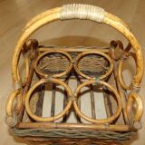 Rattan bottle holders and rope