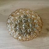 Helena Tynell Vintage Snail Amber Glass Ceiling Light