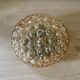 Helena Tynell Vintage Snail Amber Glass Ceiling Light