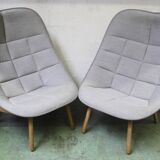 Uchiwa Quilt armchair, Hay