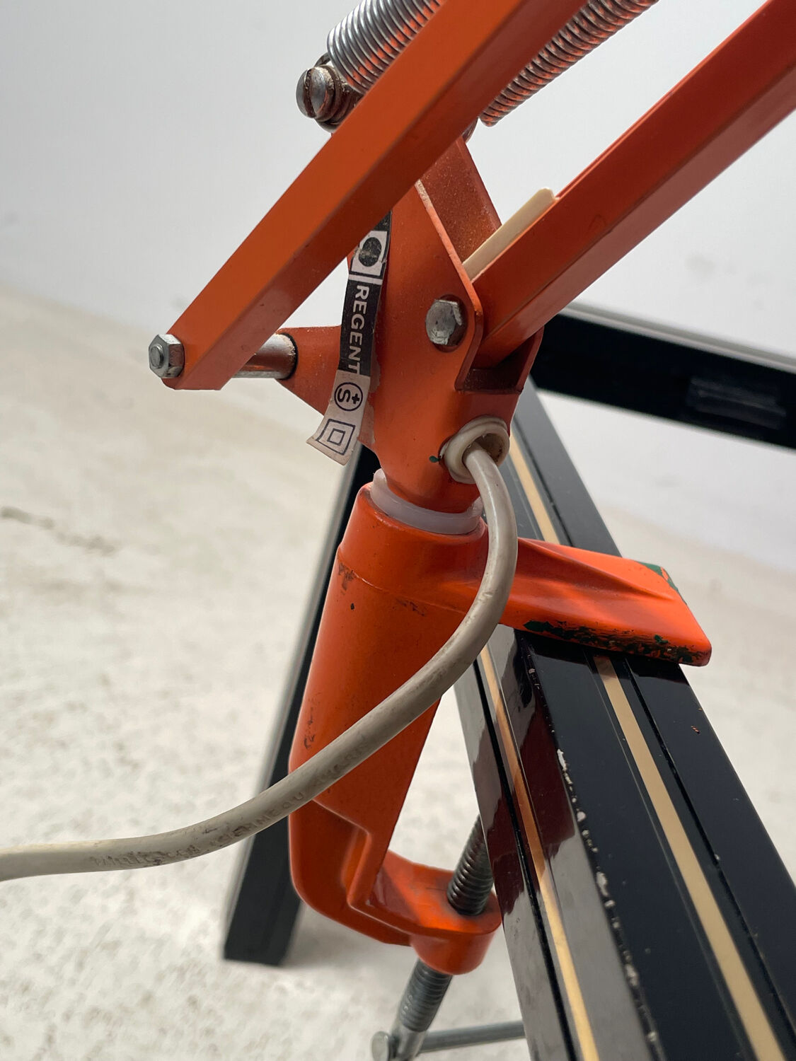 Luxo Regent lamp 1960 orange