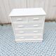 Commode blanche en rotin