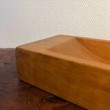 Centerpiece empty pocket basket solid elm