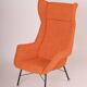 Mid-Century Orange Armchair attributed to Miroslav Navratil, 1960s