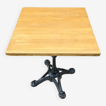 Square bistro table.