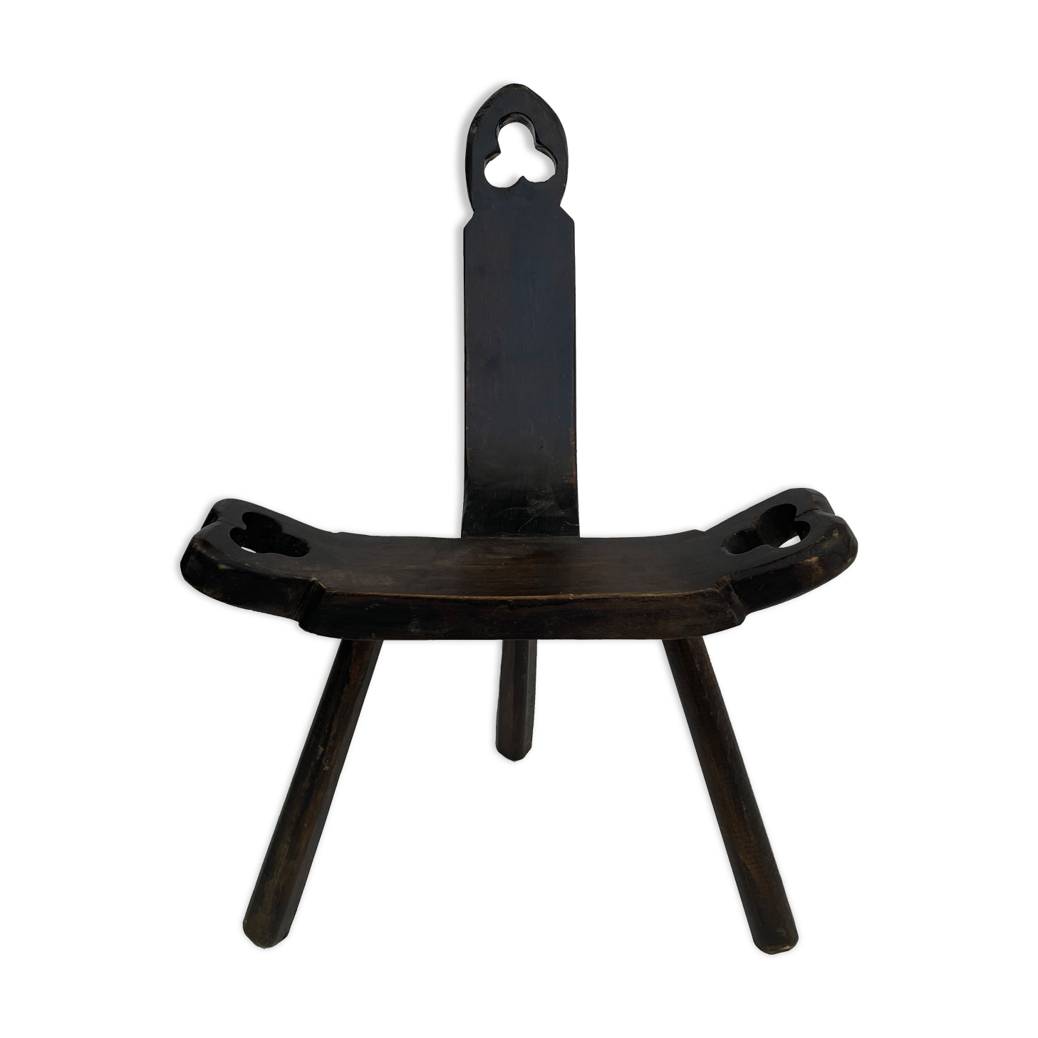 Vintage Spanish chair / stool 70s design brutalist