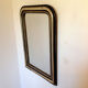 Miroir Louis-Philippe noir et doré - 73 X 52 cm