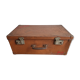 Old vintage military trunk orange metal