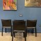 4 black leather chairs 412 cab by Mario Bellini signed Cassina