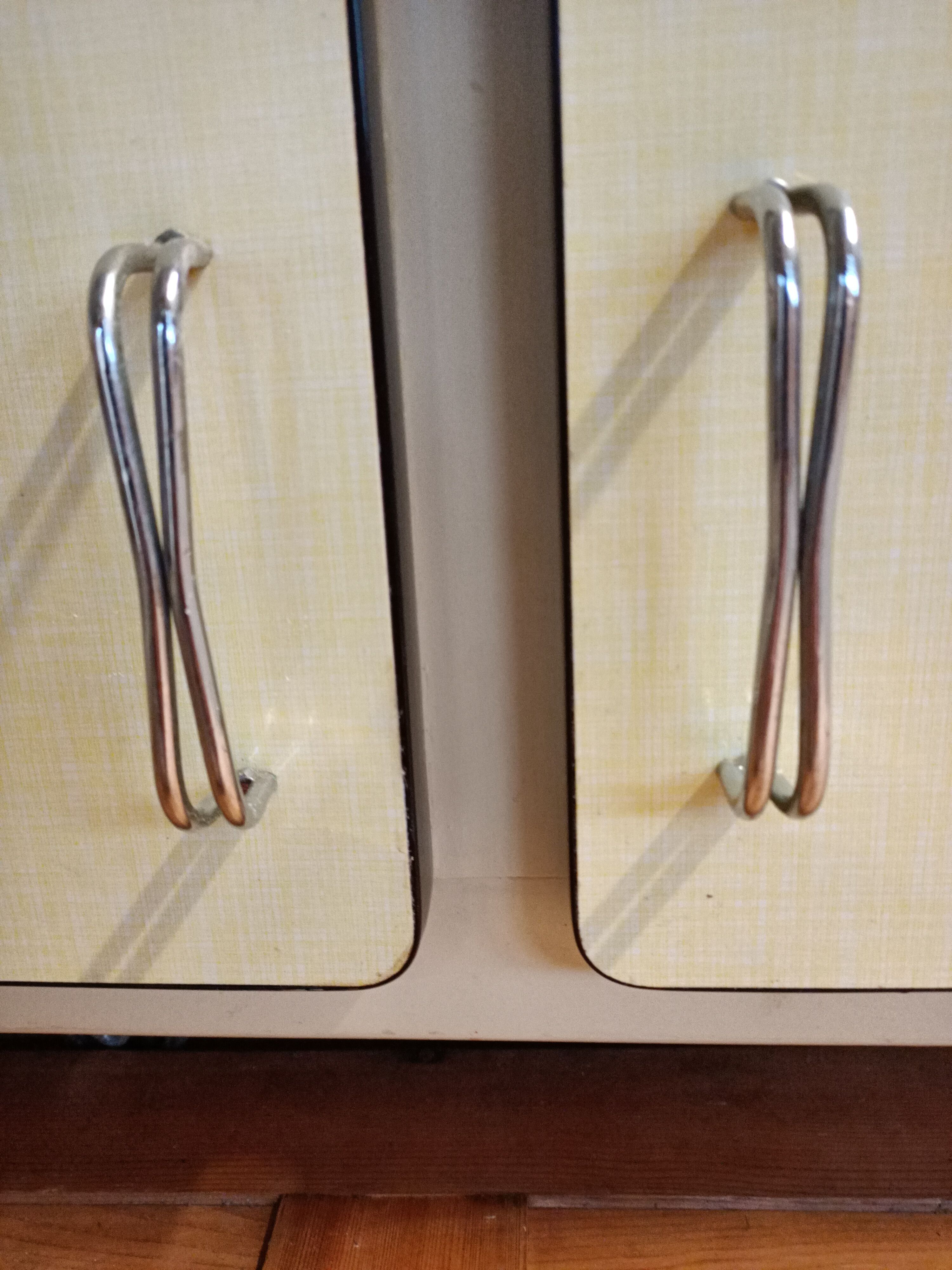 Yellow wall cupboard