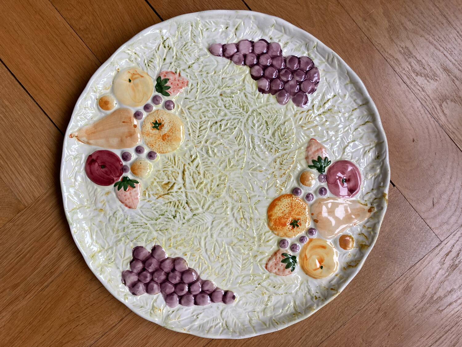 Pie dish - Barbotine fruit cake