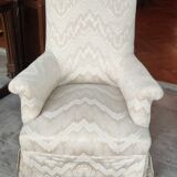 Ancien fauteuil crapaud bergère