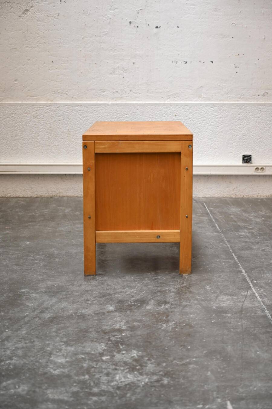 Light wood desk