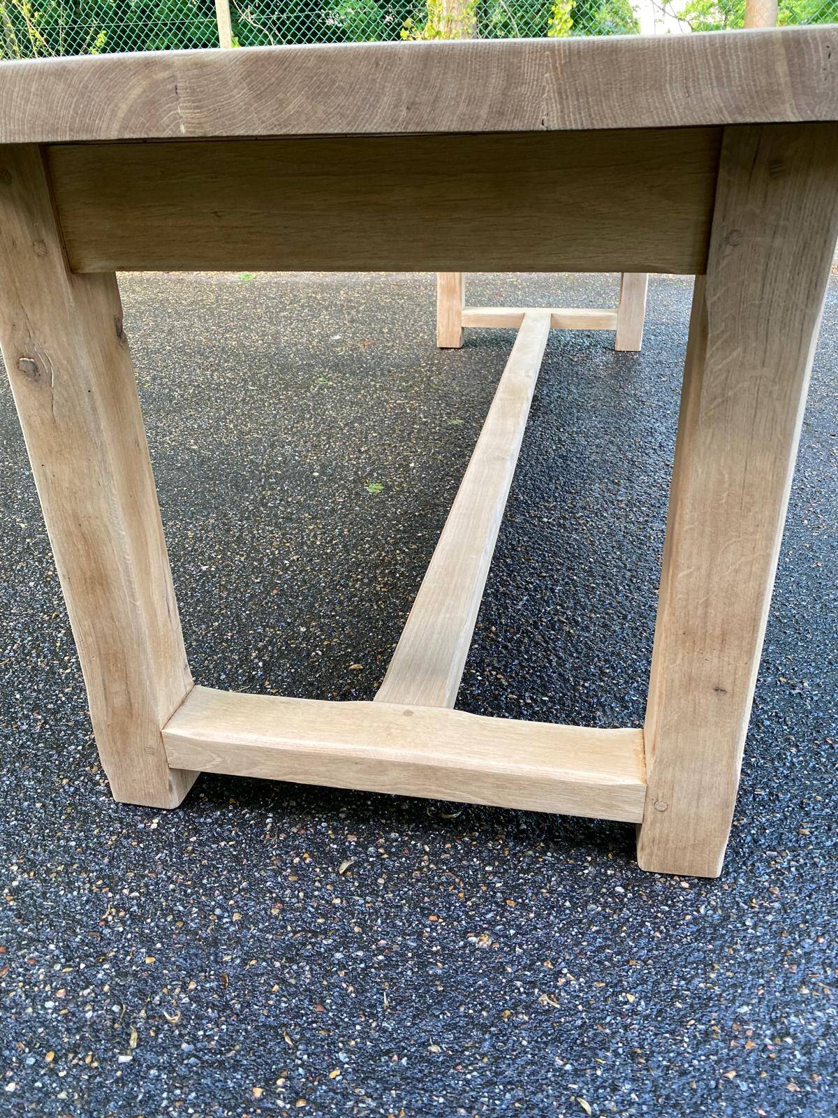 Solid oak farmhouse table 1990 250cm