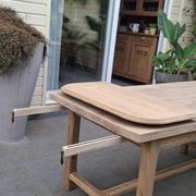 Renovated farmhouse table with extensions