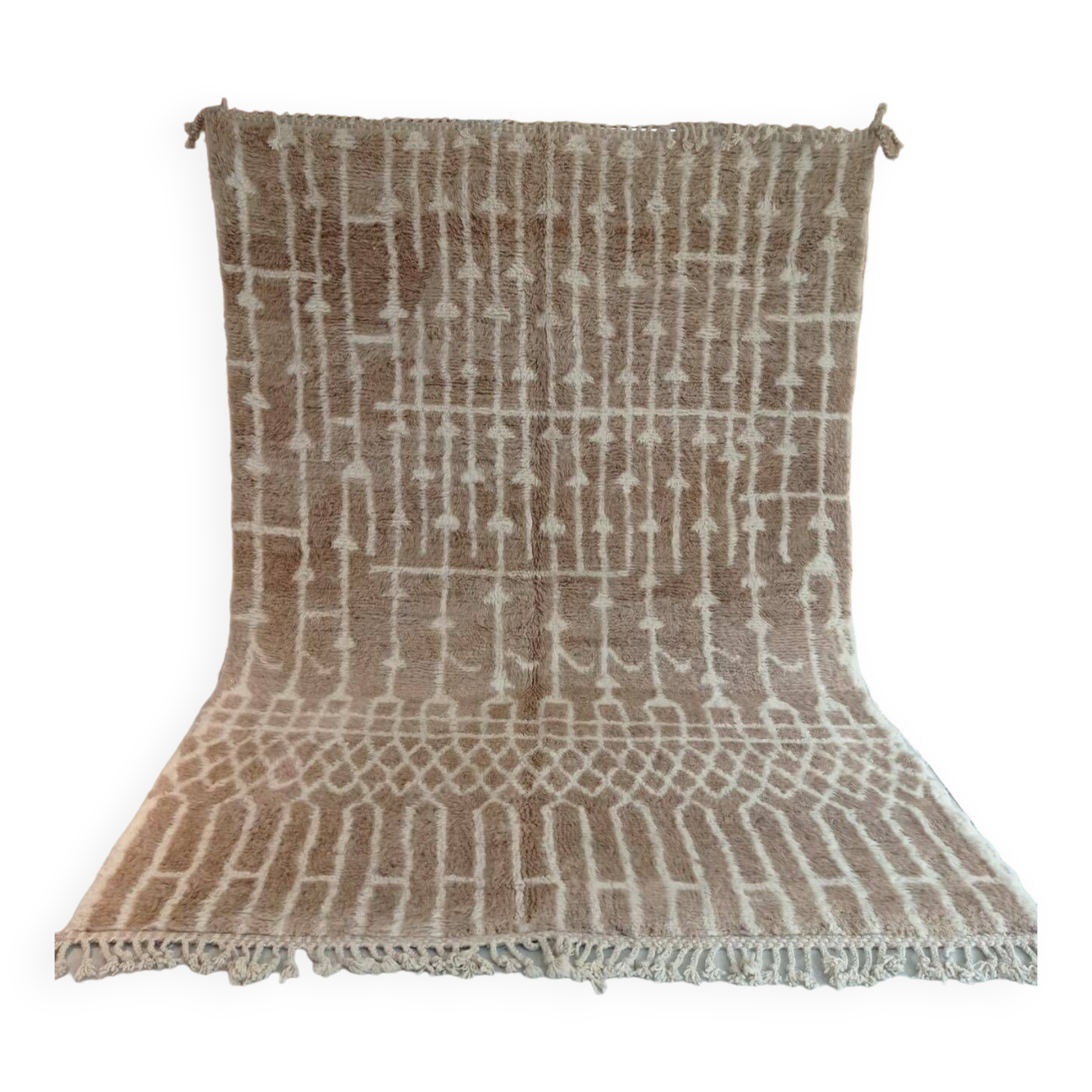 Handmade wool Berber rug 300X200 cm