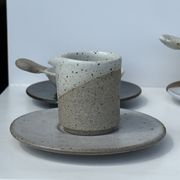 Service de petite vaisselle modulable en céramique indonésienne (6 éléments + coupelles)