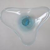 Glass platter, Danish design, 1960s, manufacturer: Holmegaard