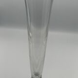 Vintage elongated glass vase 36 cm