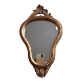 Miroir ancien bois doré