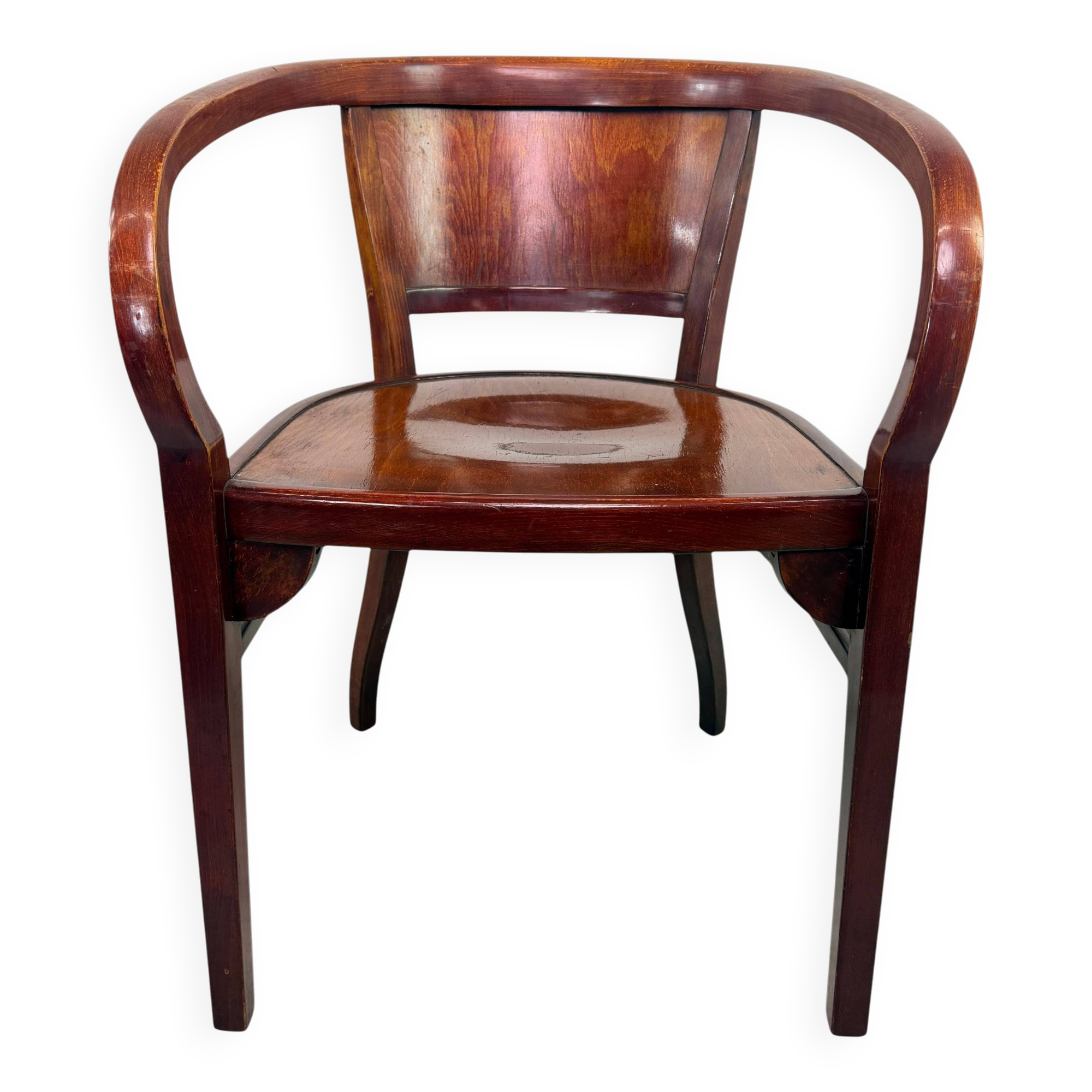 Extremely rare armchair no. 6521 by Otto Wagner for Thonet