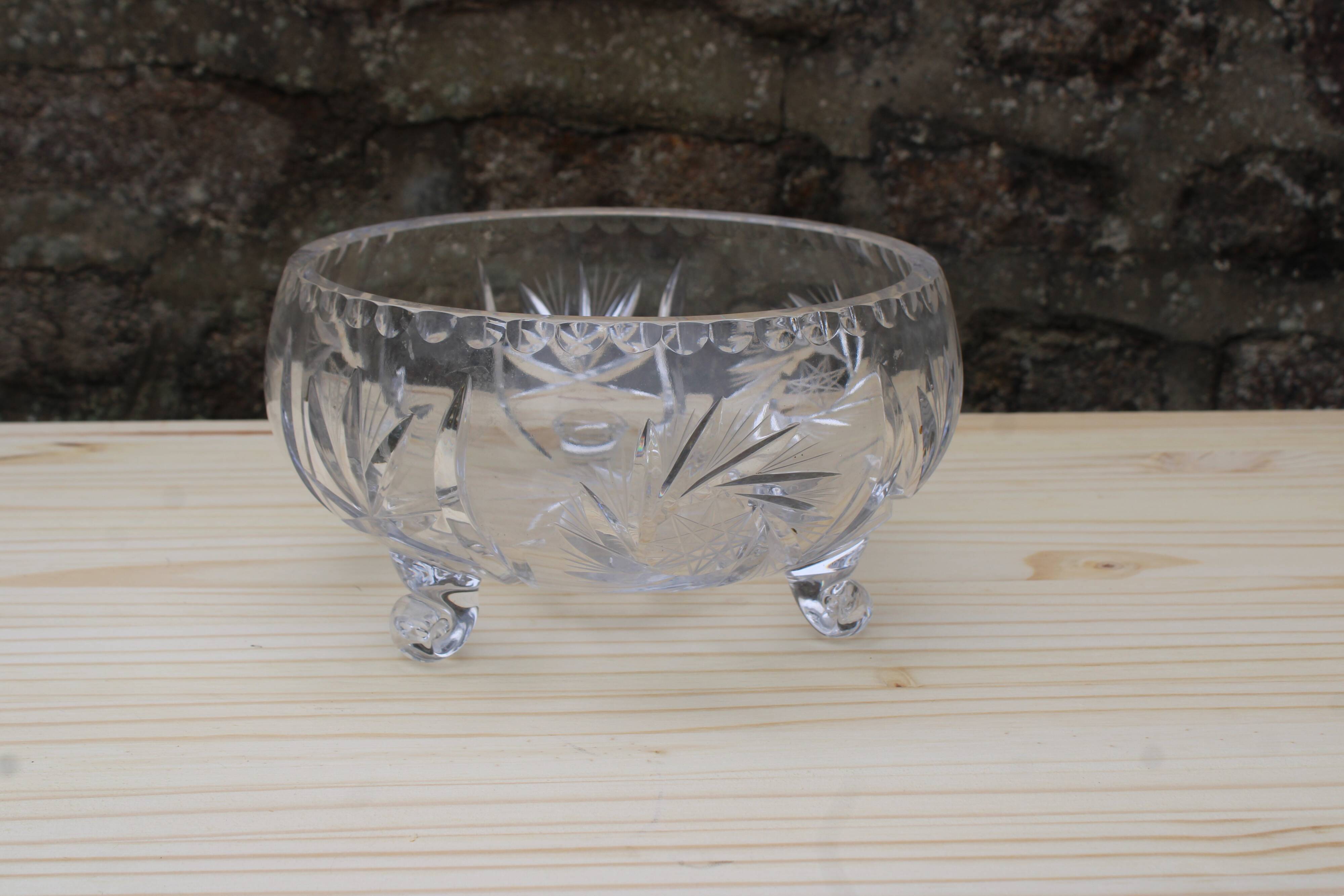 Crystal fruit bowl